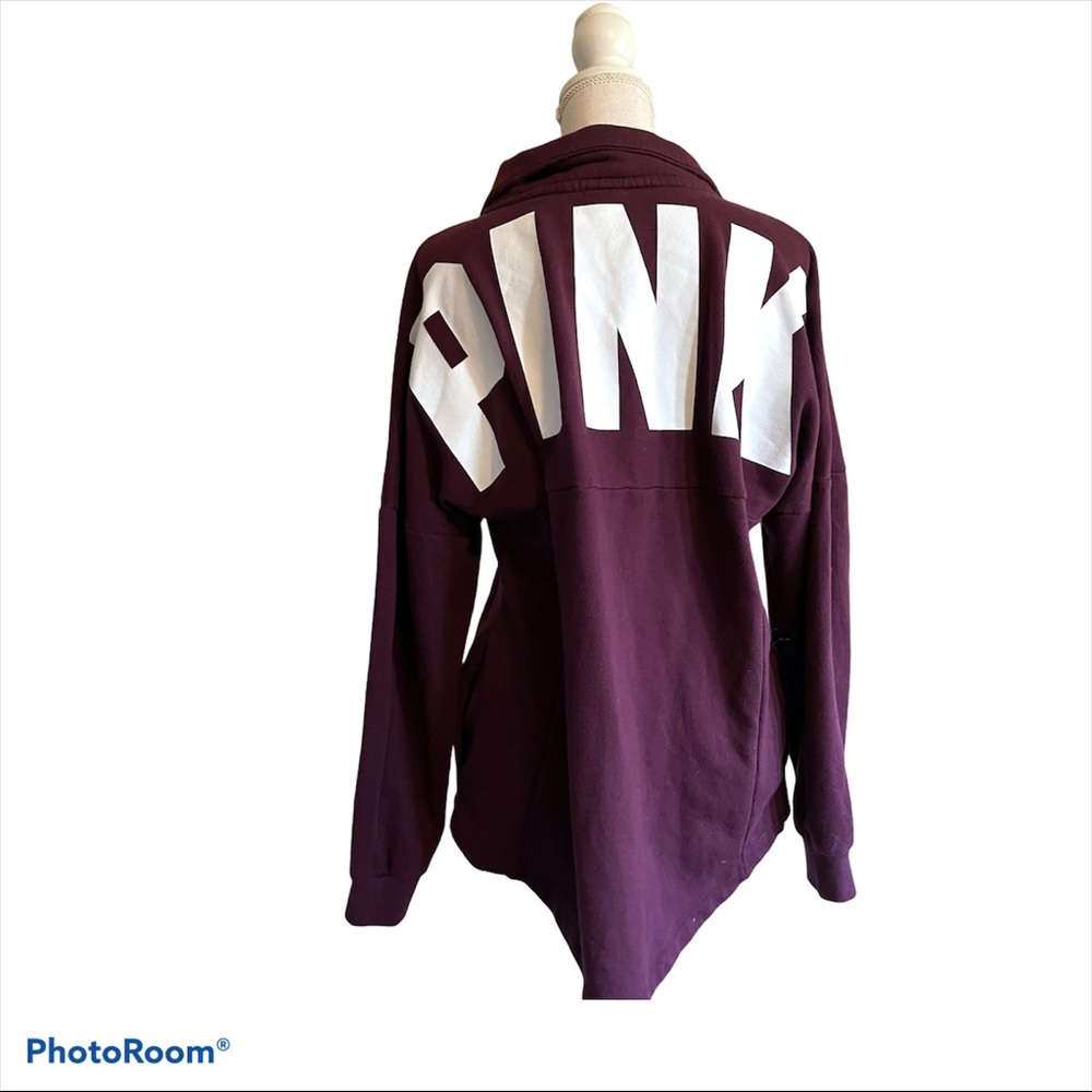 Pink Victoria Secret - Burgundy V neck Pullover